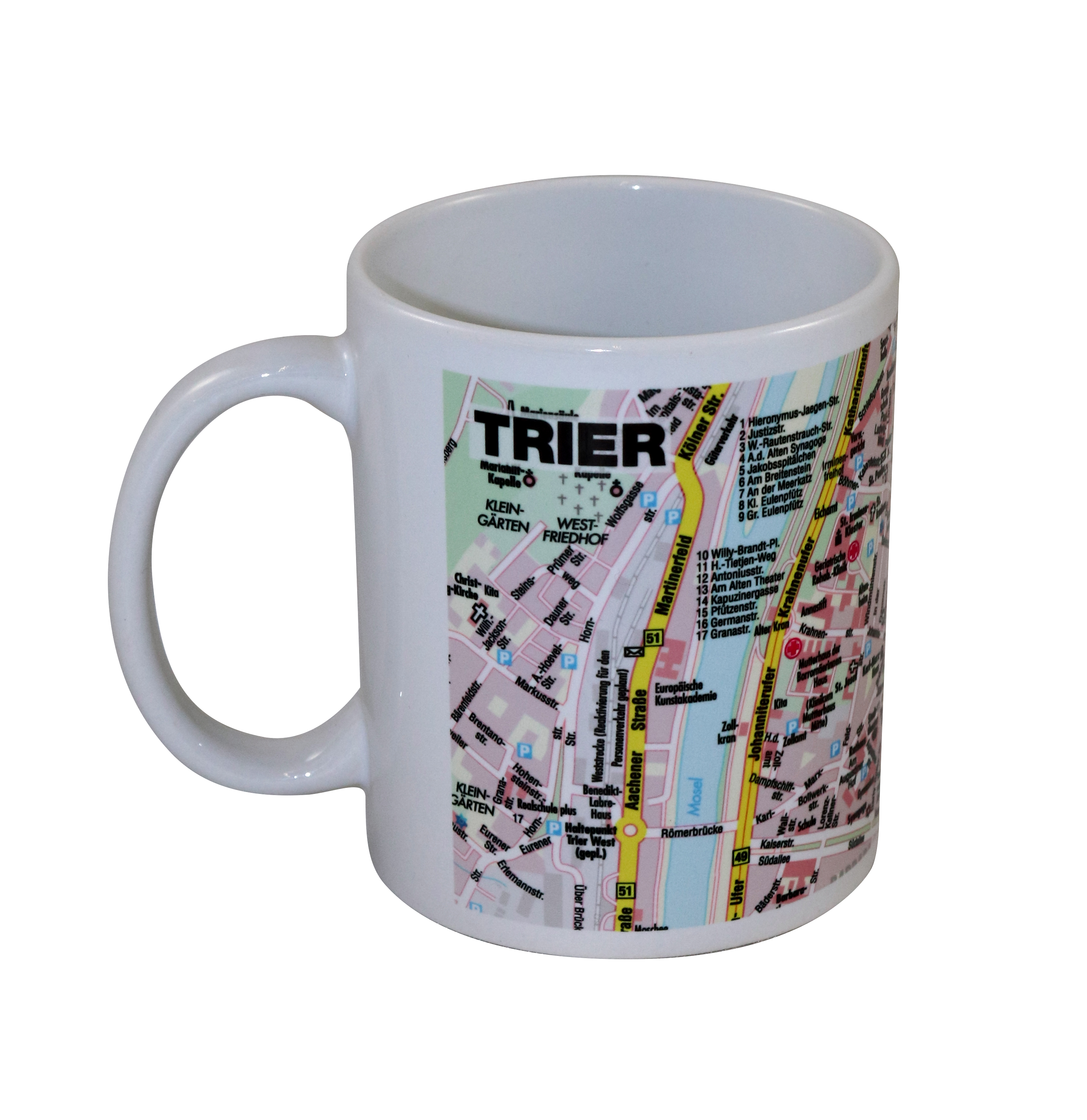 Mug with city map